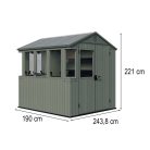 Potting shed kültéri műanyag ház