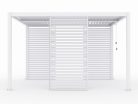 LUXE Lamellás oldalpanel (R) 123x218cm 4 m-ig fehér