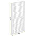 LUXE Lamellás oldalpanel (R) 123x218cm 4 m-ig fehér