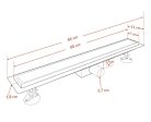Linea burkolható zuhanyfolyóka
