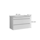 Cube 80 alsó szekrény mosdóval