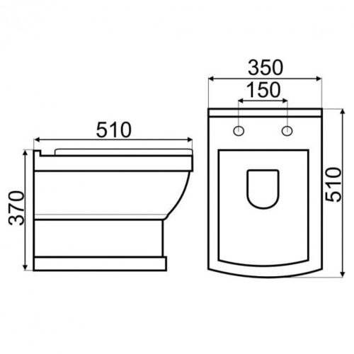 Kleopátra 16 fali wc ülőkével