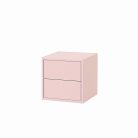 Boxie 2 fiókos fali szekrény 40x40x37 cm pink
