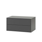 Boxie 2 fiókos fali szekrény 40x80x37 cm antracit