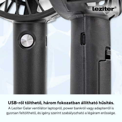 Galar kézi hordozható usb ventilátor tartóval 4 W 1200 mAh
