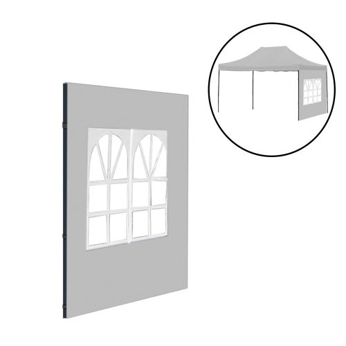Kerti pavilon ablakos oldalfal ponyva 3x4 m