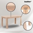 Leon 6+1 étkező garnitúra sonoma tölgy-barna