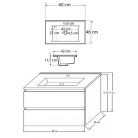 Porto 60 alsó szekrény mosdóval