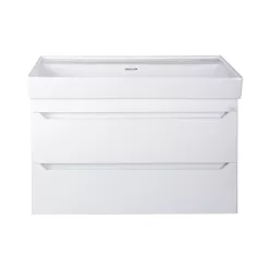   TMP SHARP 100 fali fürdőszobabútor - CeraStyle SHARP - 37600 DUPLA csaplyukas mosdóval - 100 x 48 cm