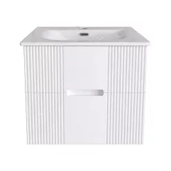   TMP MODENA 60 fali függesztett fürdőszobabútor - SKY E-8099-60 porcelán mosdóval - 61 x 46 x 52 cm