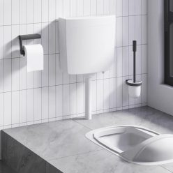 Fehér WC-tartály alsó vízbemenettel 3/6 liter