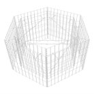 Hatszögletű gabion magaságyás 100 x 90 x 50 cm