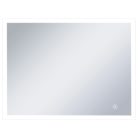 LED-es fürdőszobai falitükör érintésérzékelővel 80 x 60 cm