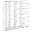 Trapéz alakú horganyzott acél gabion magaságyás 100x20x100 cm