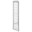 Trapéz alakú horganyzott acél gabion magaságyás 100x20x100 cm
