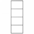 Fekete alumínium és ESG üveg tolóajtó 76 x 205 cm