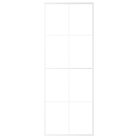 Fehér ESG üveg és alumínium tolóajtó 76 x 205 cm
