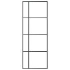 Fekete ESG üveg és alumínium tolóajtó 76x205 cm