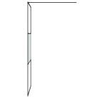 Fekete selyemmatt ESG üveg zuhanyfal 90 x 195 cm