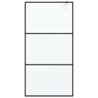 Fekete ESG tejüveg zuhanyfal 100 x 195 cm