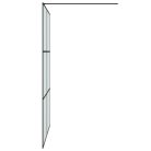 Fekete ESG tejüveg zuhanyfal 140x195 cm