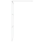 Fehér átlátszó ESG üveg zuhanyfal 90 x 195 cm