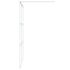 Fehér átlátszó ESG üveg zuhanyfal 140 x 195 cm