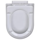 2 db fehér műanyag WC ülőke lassan csukódó fedéllel