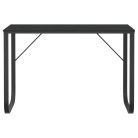 Fekete forgácslap számítógépasztal 110 x 60 x 73 cm