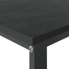 Fekete forgácslap számítógépasztal 110 x 60 x 73 cm