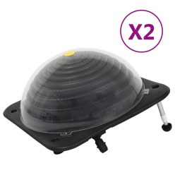   2 db HDPE és alumínium napelemes medencefűtő 75 x 75 x 36 cm