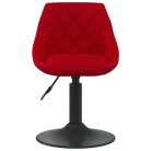 4 db bordó bársony forgó étkezőszék