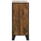 2 db rusztikus barna fém és MDF tárolószekrény 72 x 36 x 82 cm