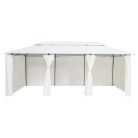 Fehér pavilon függönyökkel 600 x 298 x 270 cm 180 g/m²