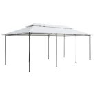 Fehér pavilon függönyökkel 600 x 298 x 270 cm 180 g/m²