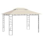Krémszínű pavilon 4 x 3 x 2,7 m 160 g/m²