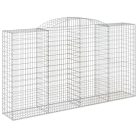 12 db íves horganyzott vas gabion kosár 300x50x160/180 cm