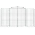 12 db íves horganyzott vas gabion kosár 300x50x160/180 cm