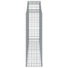 12 db íves horganyzott vas gabion kosár 300x50x160/180 cm