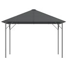 Antracitszürke pavilon tetővel 3 x 3 m