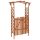 Tömör fenyőfa pergola kapuval 116 x 40 x 204 cm
