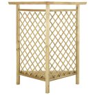 Impregnált fenyőfa sarokpergola paddal 166 x 81 x 174 cm