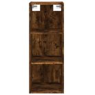 Füstös tölgy színű szerelt fa magasszekrény 34,5x32,5x180 cm