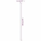 30 db zöld acél kerti növénykaró 150 cm