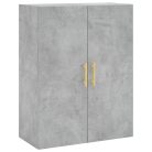 Betonszürke szerelt fa magasszekrény 69,5 x 34 x 180 cm