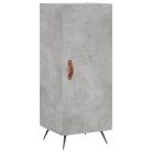 Betonszürke szerelt fa magasszekrény 34,5x34x180 cm