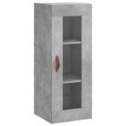 Betonszürke szerelt fa magasszekrény 34,5x34x180 cm