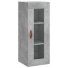 Betonszürke szerelt fa magasszekrény 34,5x34x180 cm