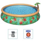 Bestway Fast Set Paradise Palms felfújható medenceszett 457 x 84 cm