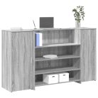 Recepciós pult szürke sonoma 180x50x103,5 cm szerelt fa
